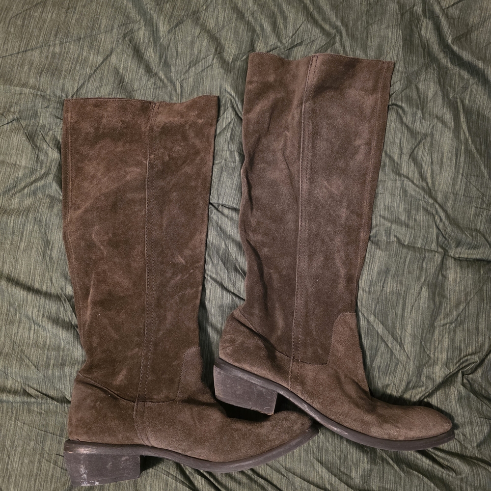 Aldo Brown Suede Knee-High Boots